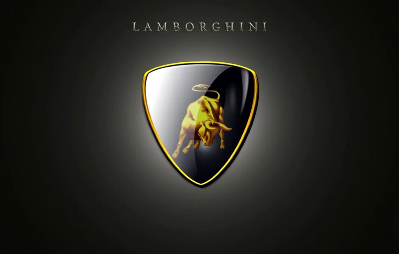 Фото обои отражение, фон, Lamborghini, марка
