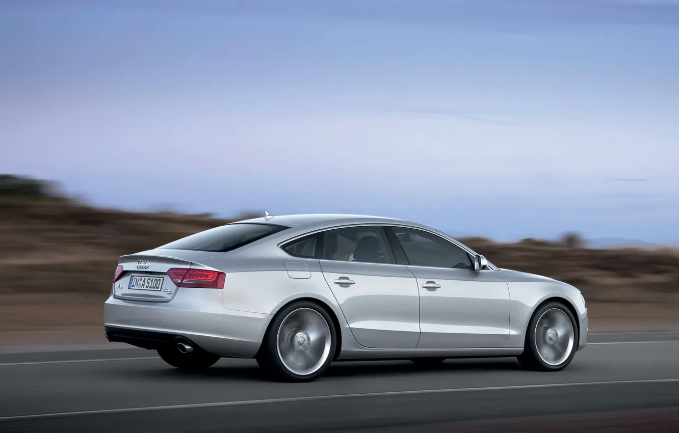 Фото обои Audi, Silver, A5 Sportback