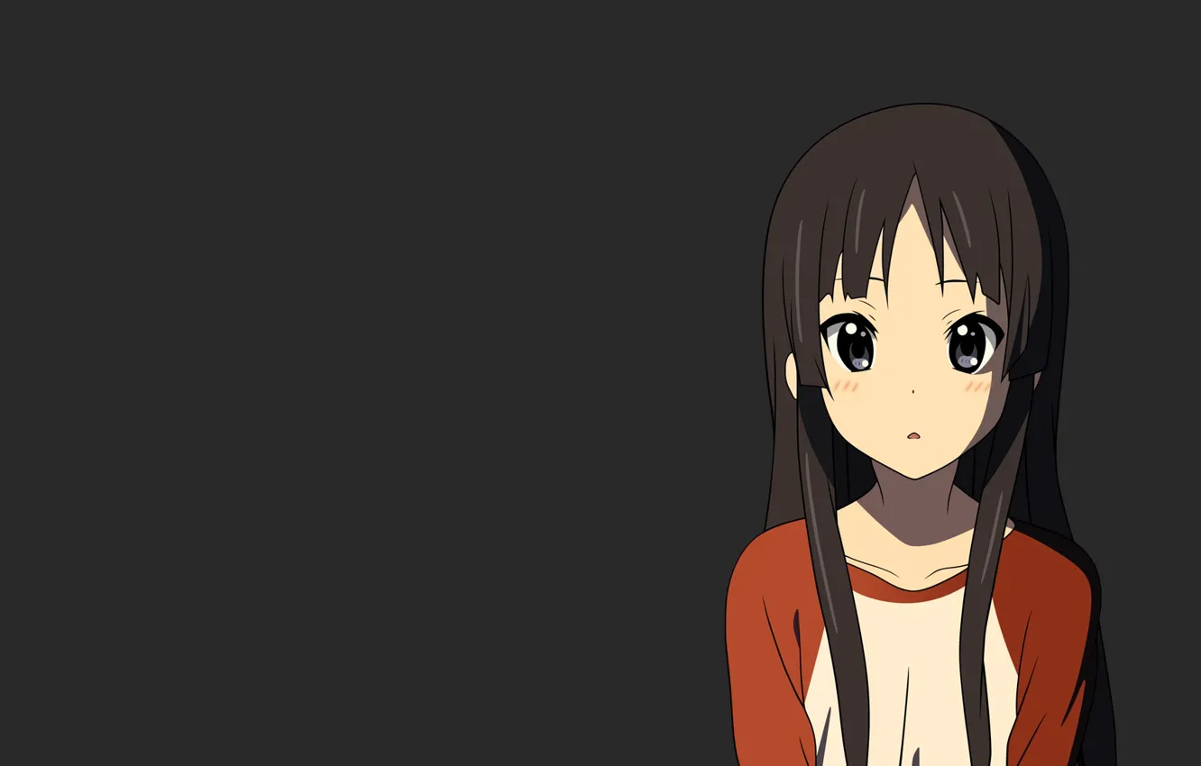 Фото обои девушка, минимализм, аниме, K-On