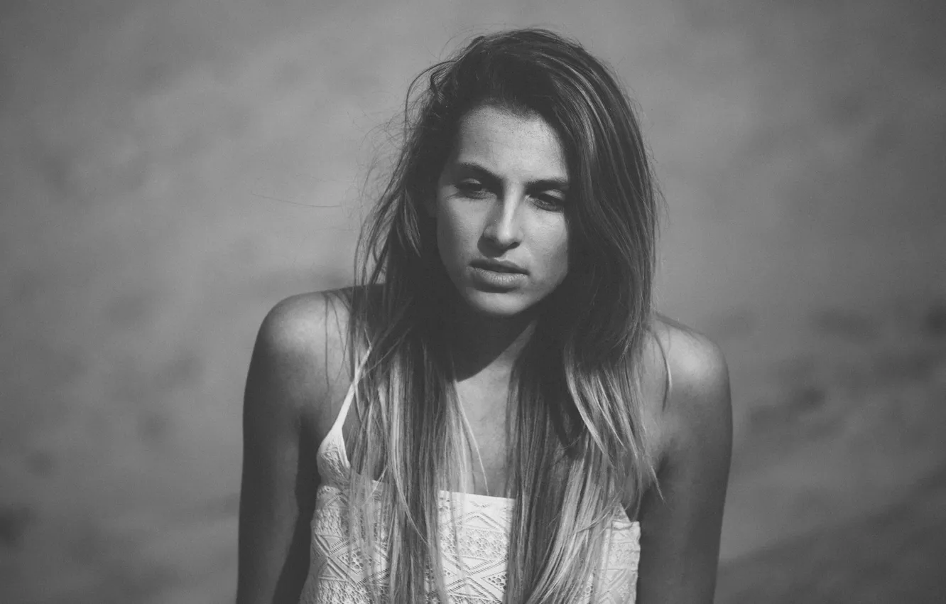 Фото обои лицо, фон, модель, волосы, Natalie