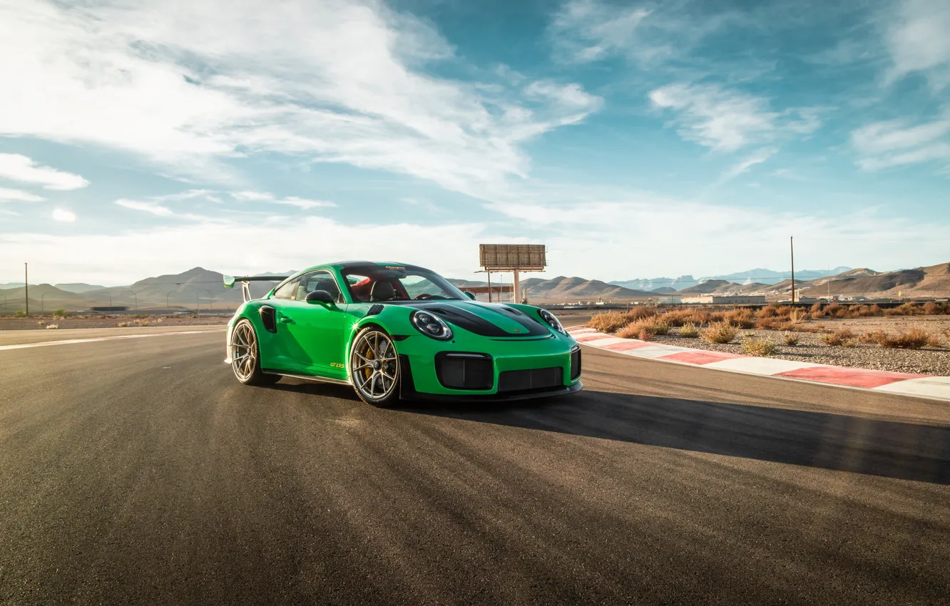 Фото обои 911, Porsche, Green, GT3, VAG