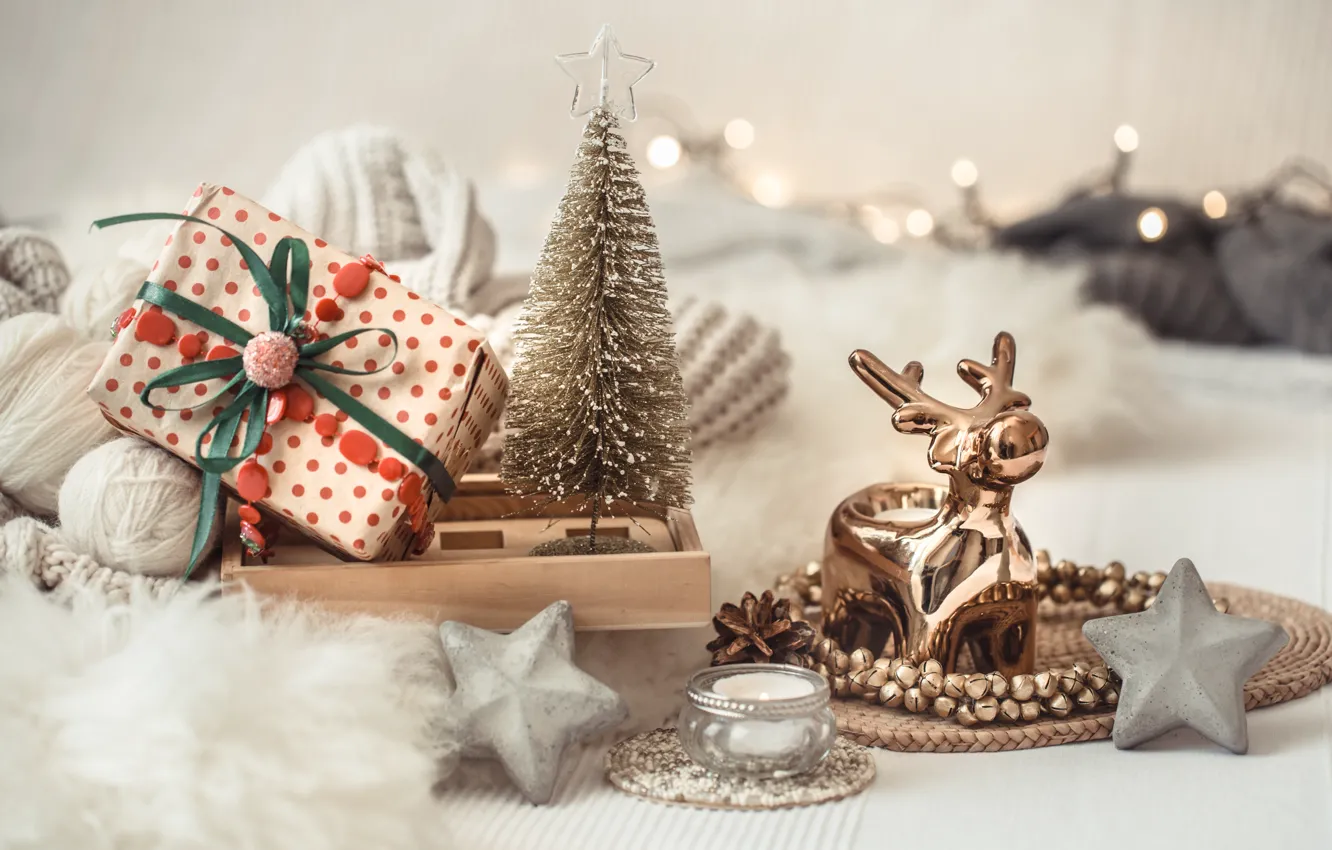 Фото обои украшения, Рождество, Новый год, new year, Christmas, винтаж, winter, свитер