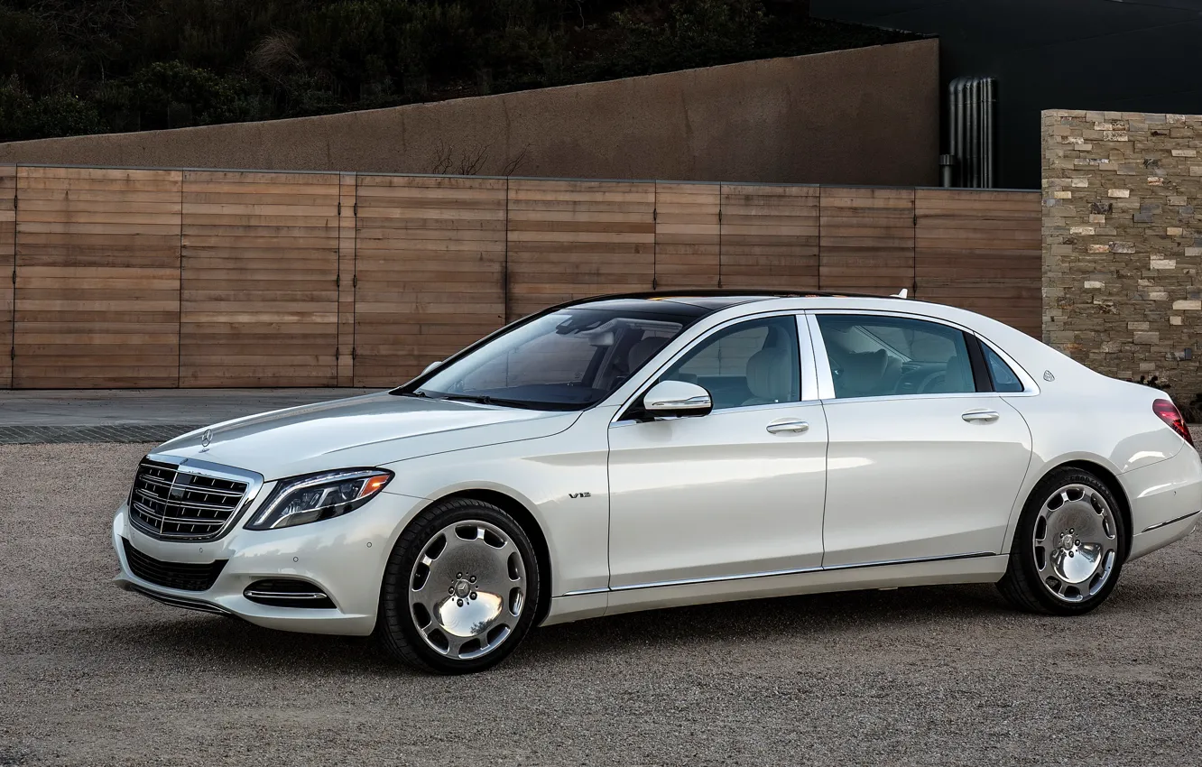 Фото обои Mercedes, Maybach, мерседес, майбах, US-spec, X222, 2015, S 600