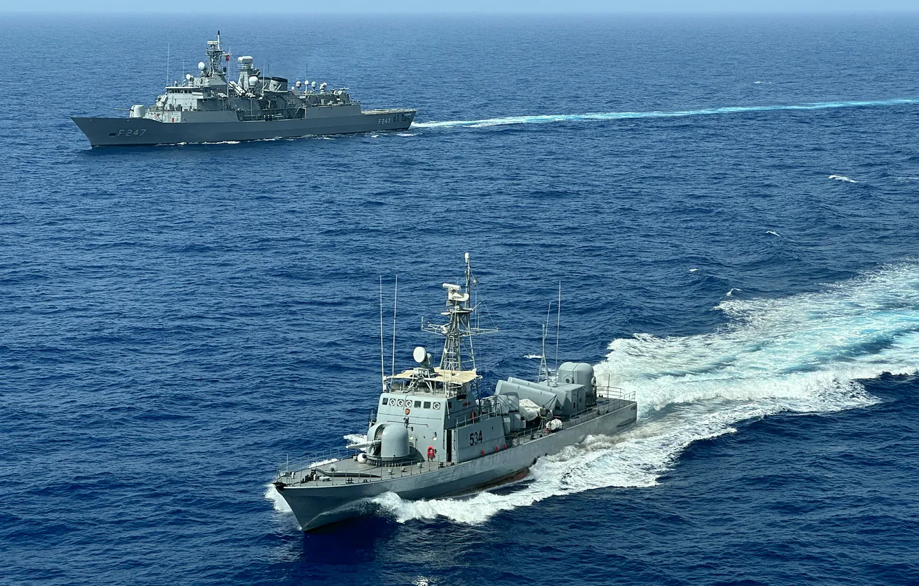 Фото обои учения, Турция, Ливия, Shafak, TCG Kamalreis