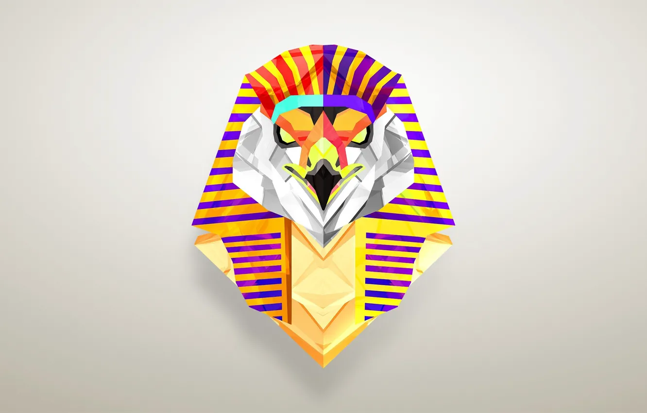 Фото обои фон, птица, символ, египет