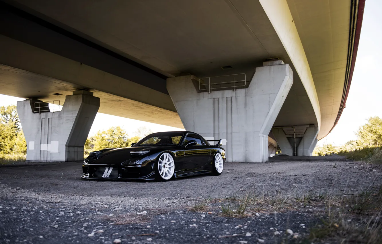 Фото обои Mazda, Black, RX-7