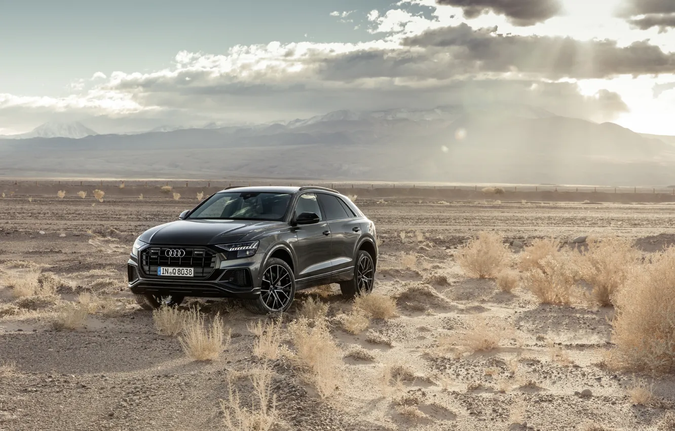 Фото обои Quattro, 2018, кроссовер, S-Line, 55 TFSI, Audi Q8