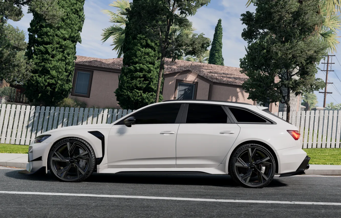 Фото обои Audi, Games, RS6, Beam, RS6 C8, BeamNG.drive, BeamNG