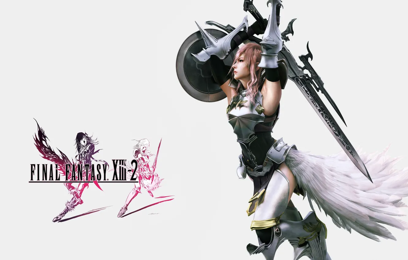 Фото обои Lightning, Final Fantasy XIII-2, Sword, Armor, Beautiful!
