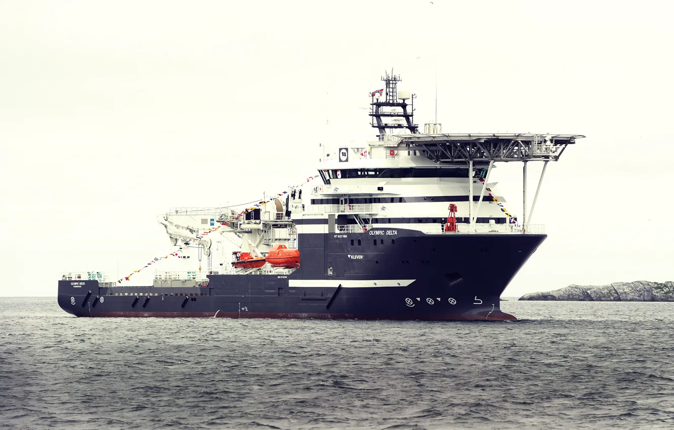 Фото обои Океан, Море, Судно, Техника, Vessel, Offshore, Offshore Supply Ship, Supply Ship
