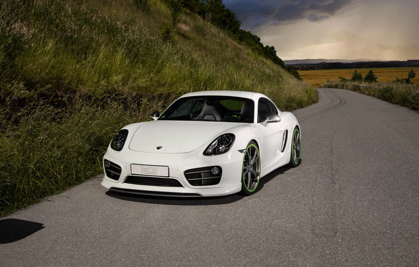 Фото обои Porsche, Cayman, порше, TechArt, кайман
