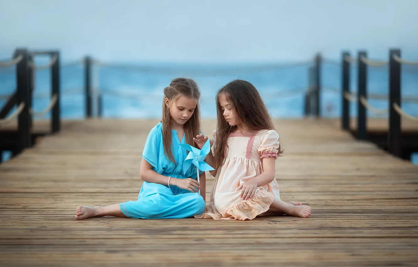 Фото обои дети, девочки, платье, Бармина Анастасия