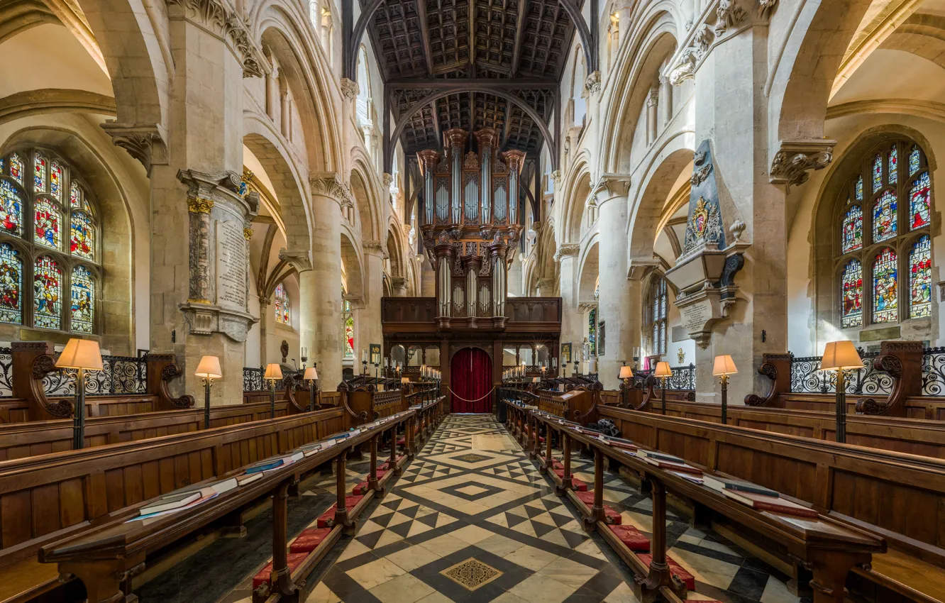 Фото обои interior, Oxford, UK, Diliff, Christ Church Cathedral