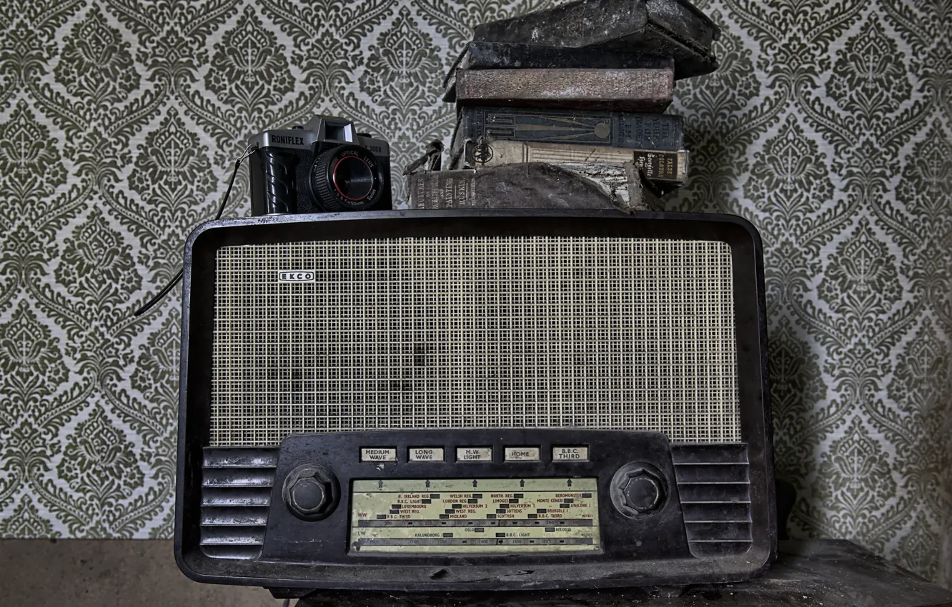 Фото обои радио, камера, приёмник