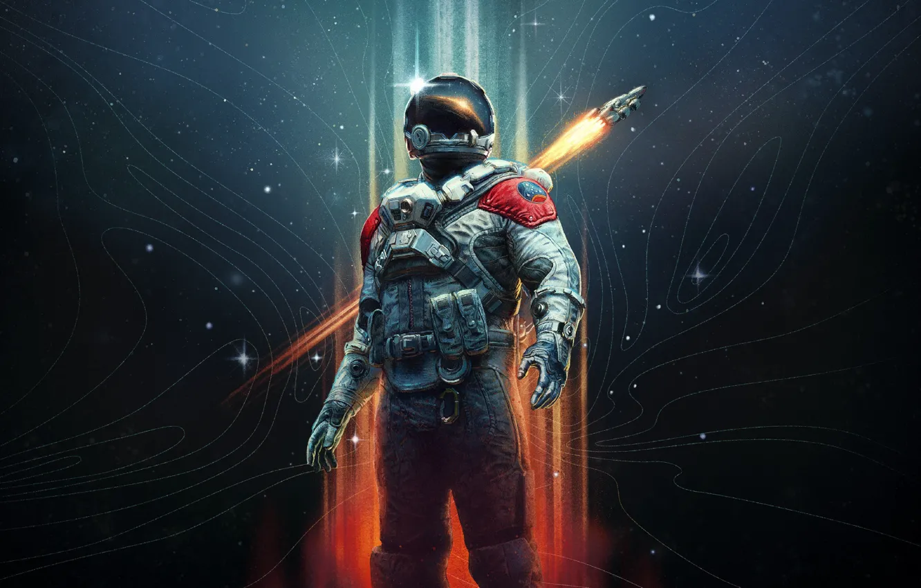 Фото обои Action, Starfield, Into