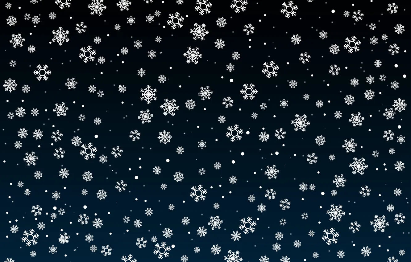 Фото обои зима, снег, снежинки, темный фон, текстура, Рождество, Новый год, снегопад