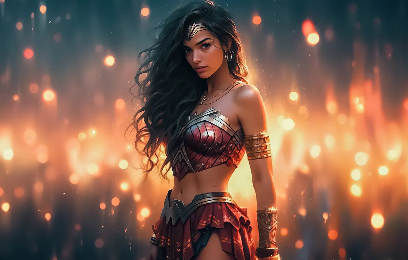Фото обои power, truth, wonder woman
