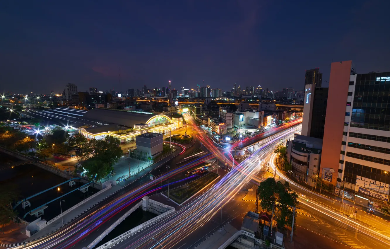 Фото обои город, вид, Таиланд, Бангкок, Bangkok