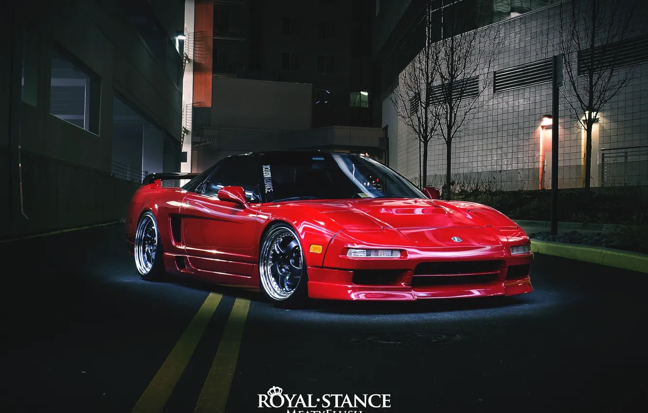 Фото обои sport, red, honda, japan, jdm, tuning, night, acura