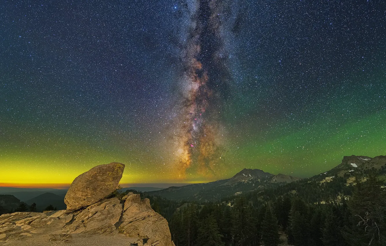 Фото обои пейзаж, ночь, природа, красота, Milky Way