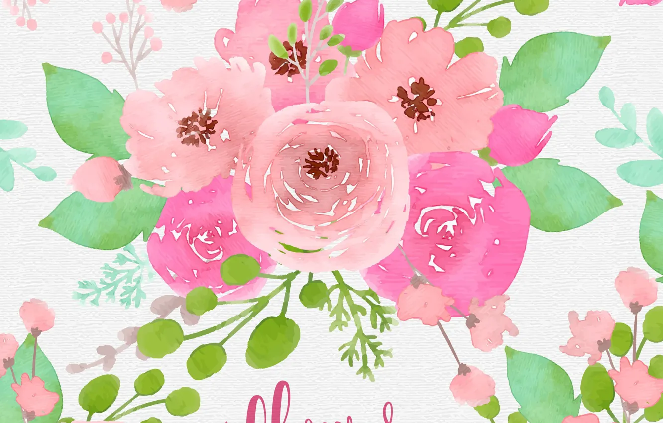 Фото обои цветы, текстура, background, Floral