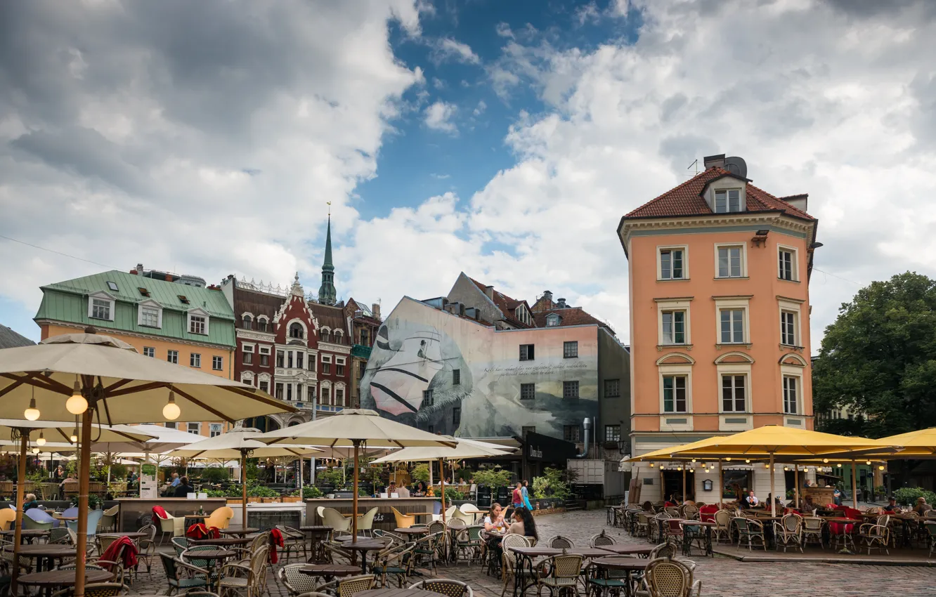 Фото обои Здания, Рига, Латвия, Riga, Buildings, Latvia