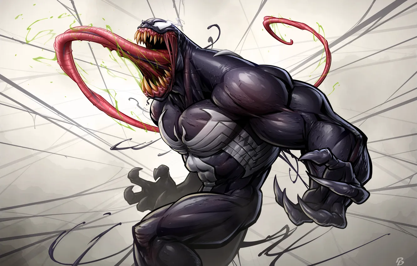 Фото обои Spider-Man, Venom, Patrick Brown, PatrickBrown, Eddie Brock, Symbiote