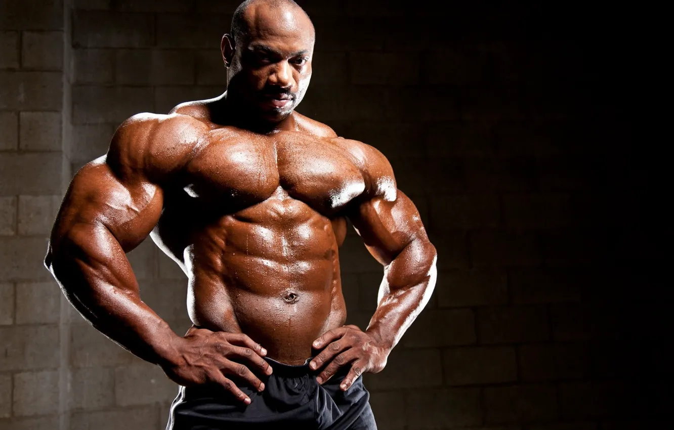 Фото обои muscles, пресс, pose, abs, bodybuilder, Де́кстер Дже́ксон, Dexter Jackson