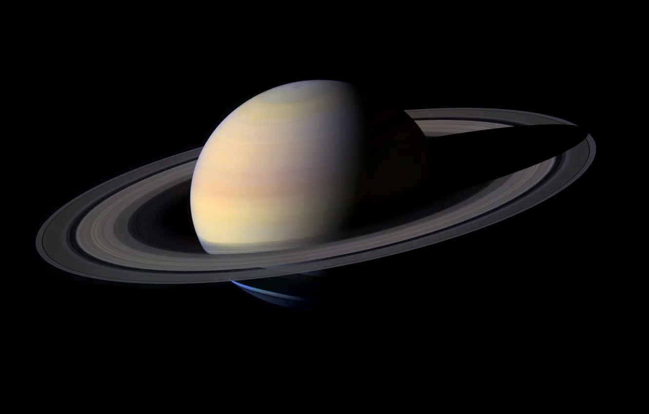 Фото обои планета, кольца, Сатурн, Солнечная Система