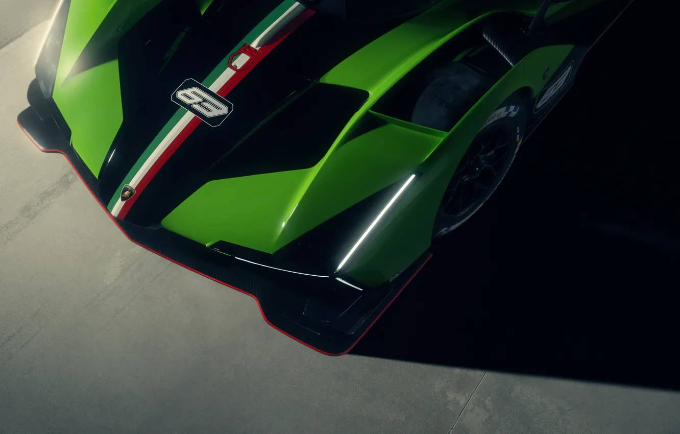 Фото обои Lamborghini, front, headlights, Lamborghini SC63