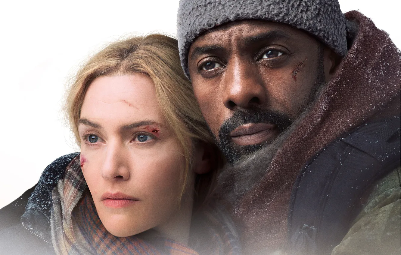 Фото обои пара, триллер, постер, драма, Idris Elba, Идрис Эльба, Kate Winslet, Кейт Уинслет