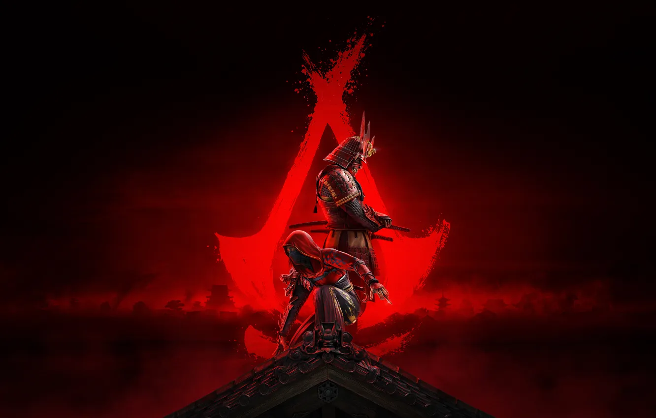 Фото обои Logo, Game, Assassin’s Creed, Characters, Poster