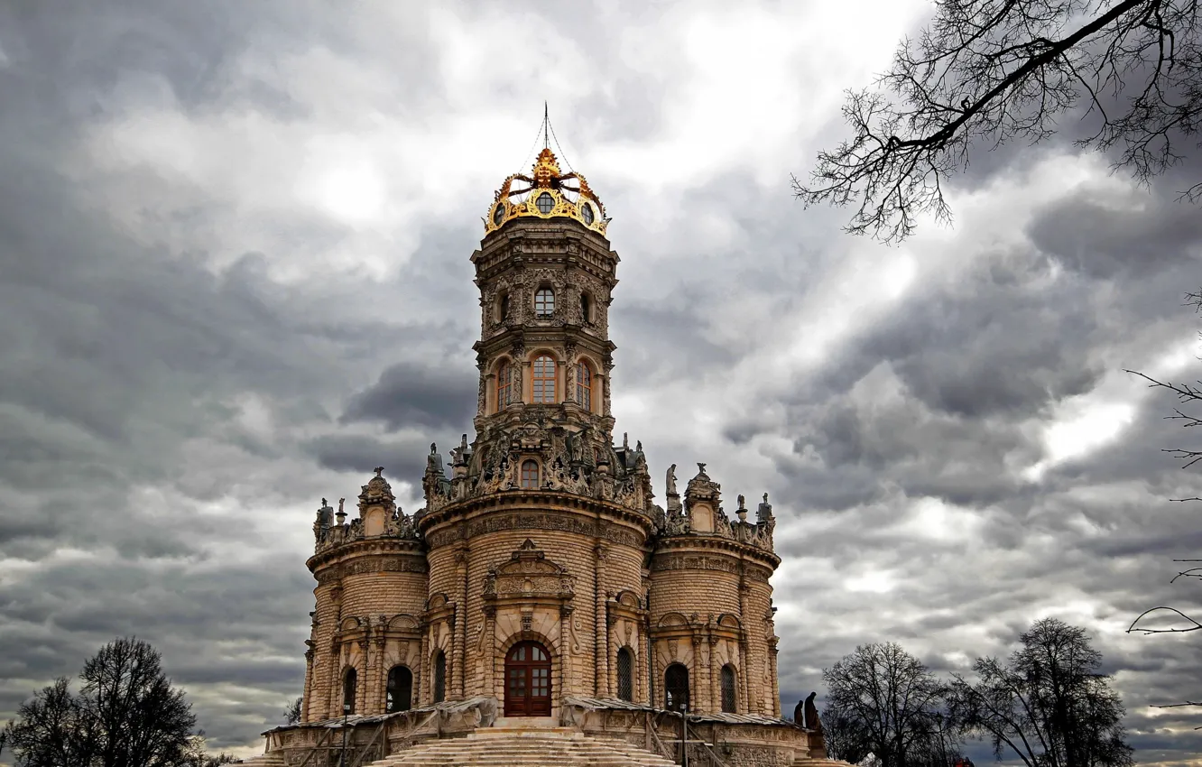 Фото обои Церковь, Россия, Знамения, Подольск