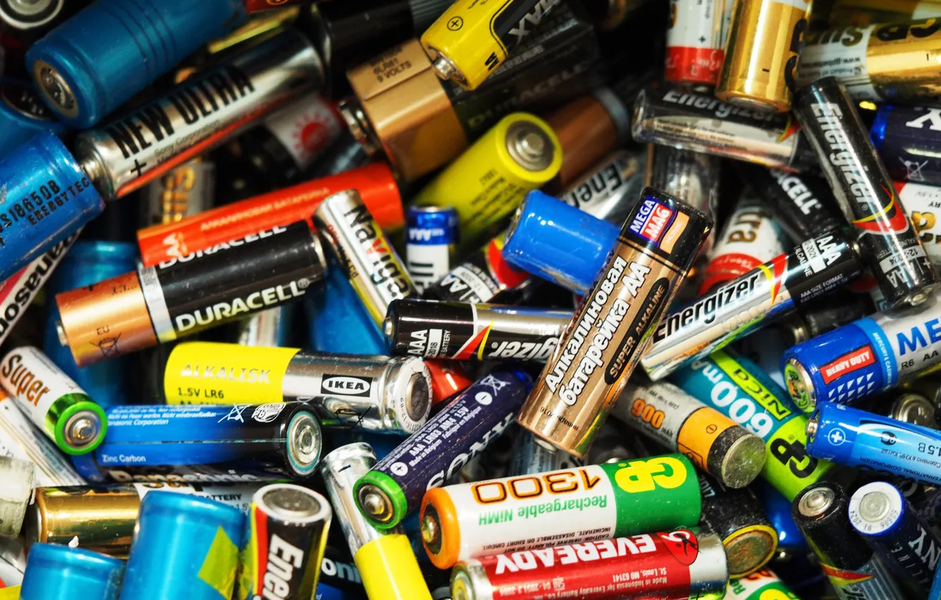 Фото обои brands, waste, batteries, lithium