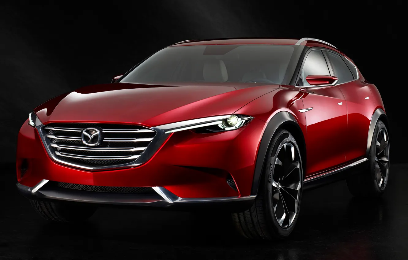 Фото обои Concept, концепт, Mazda, мазда, кроссовер, 2015, коеру, Koeru