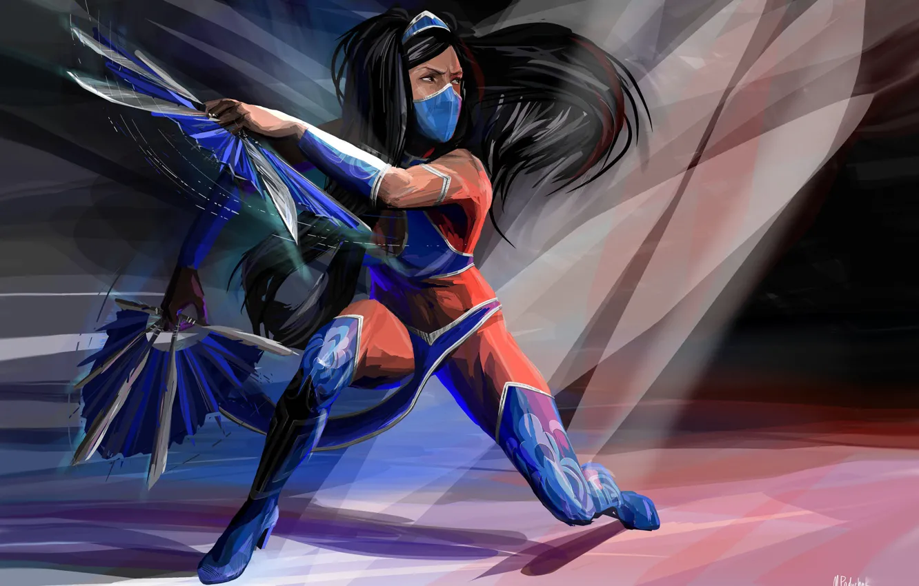 Фото обои Art, Mortal Kombat, Kitana, by Masha Paduchak, Masha Paduchak