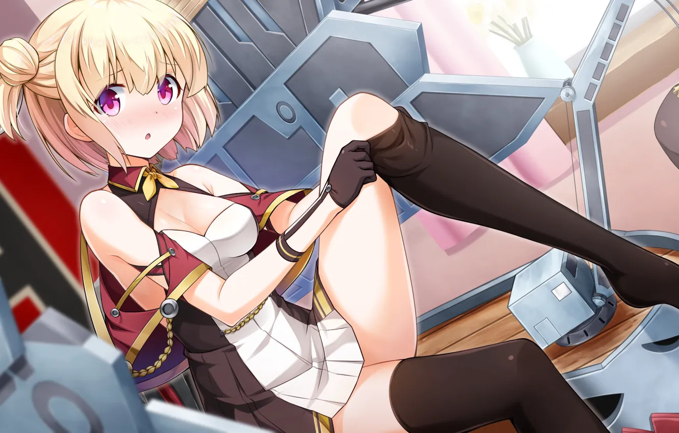 Фото обои девочка, аниме, Azur Lane, гольф
