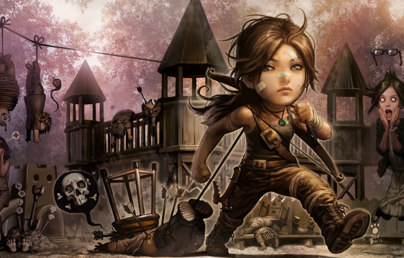 Фото обои девочка, Tomb Raider, Лара Крофт, Lara Croft