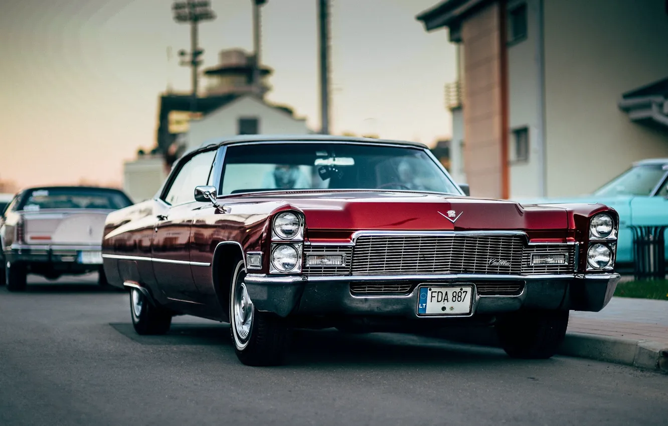 Фото обои Cadillac, Red, Vehicle
