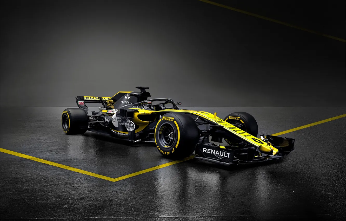 Фото обои Renault, формула 1, болид, Formula 1, рено, 2018, R.S.18