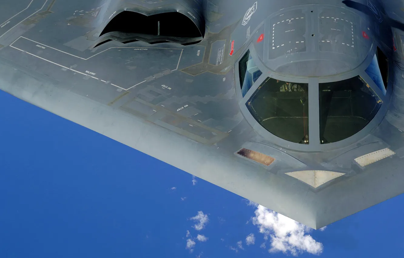 Фото обои небо, самолет, B-2, бомбардировщик
