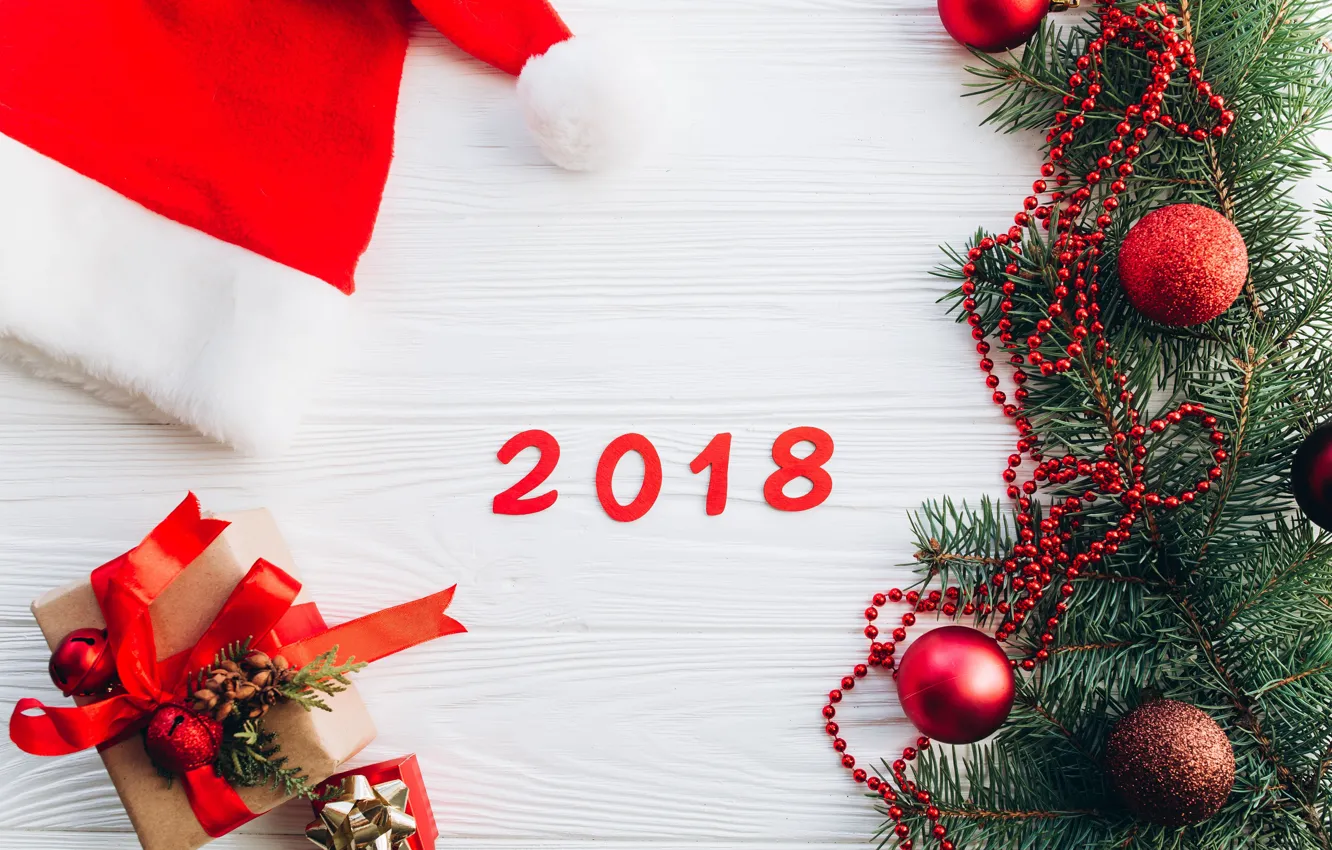 Фото обои праздник, новый год, украшение, 2018, декор