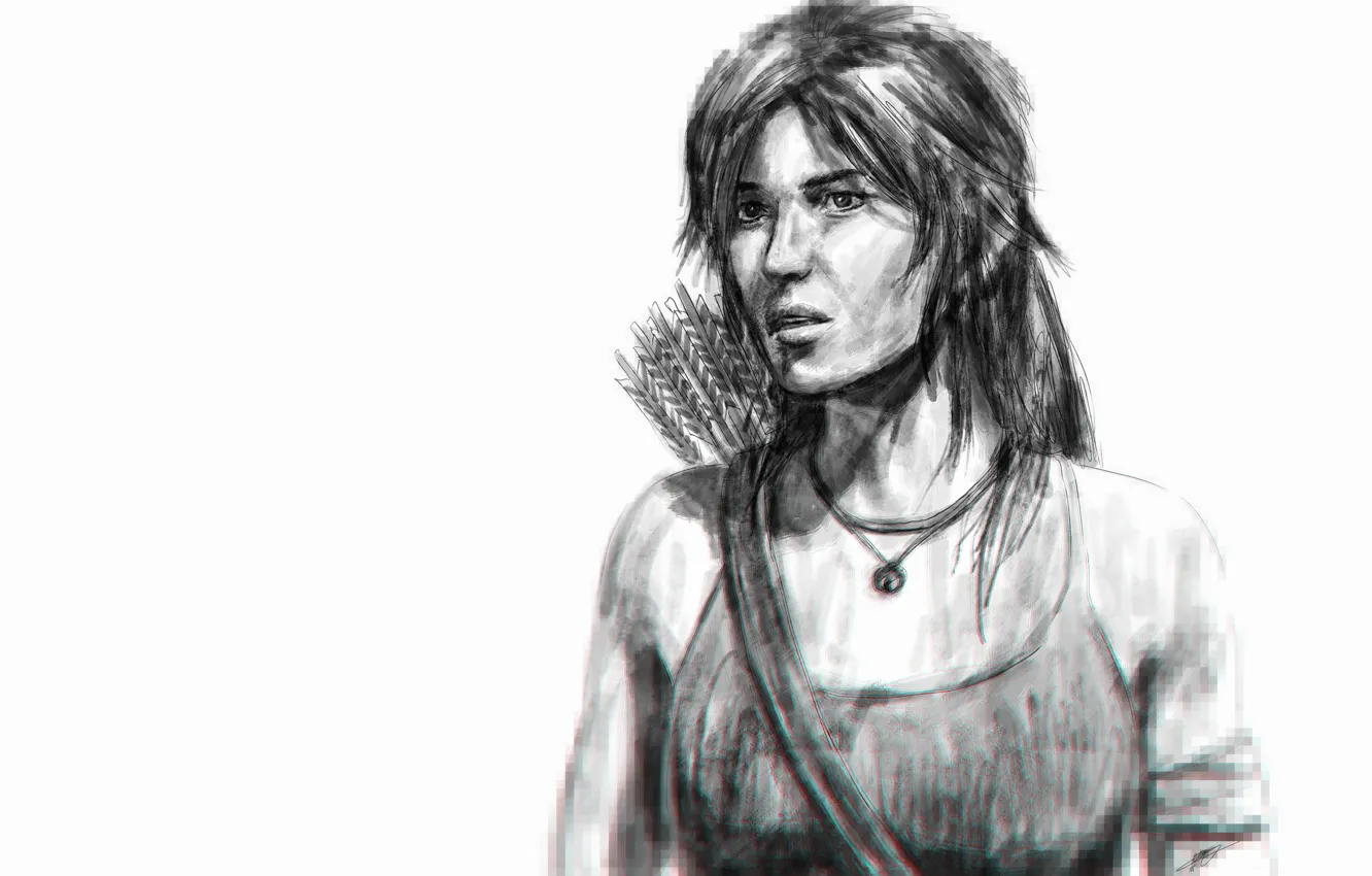 Фото обои Игры, Рисунок, Tomb Raider, Лара Крофт, Арт, Game, Lara Croft