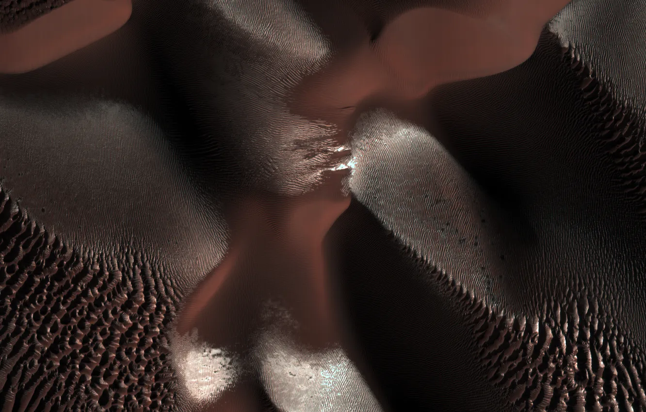 Фото обои поверхность, планета, текстура, Марс