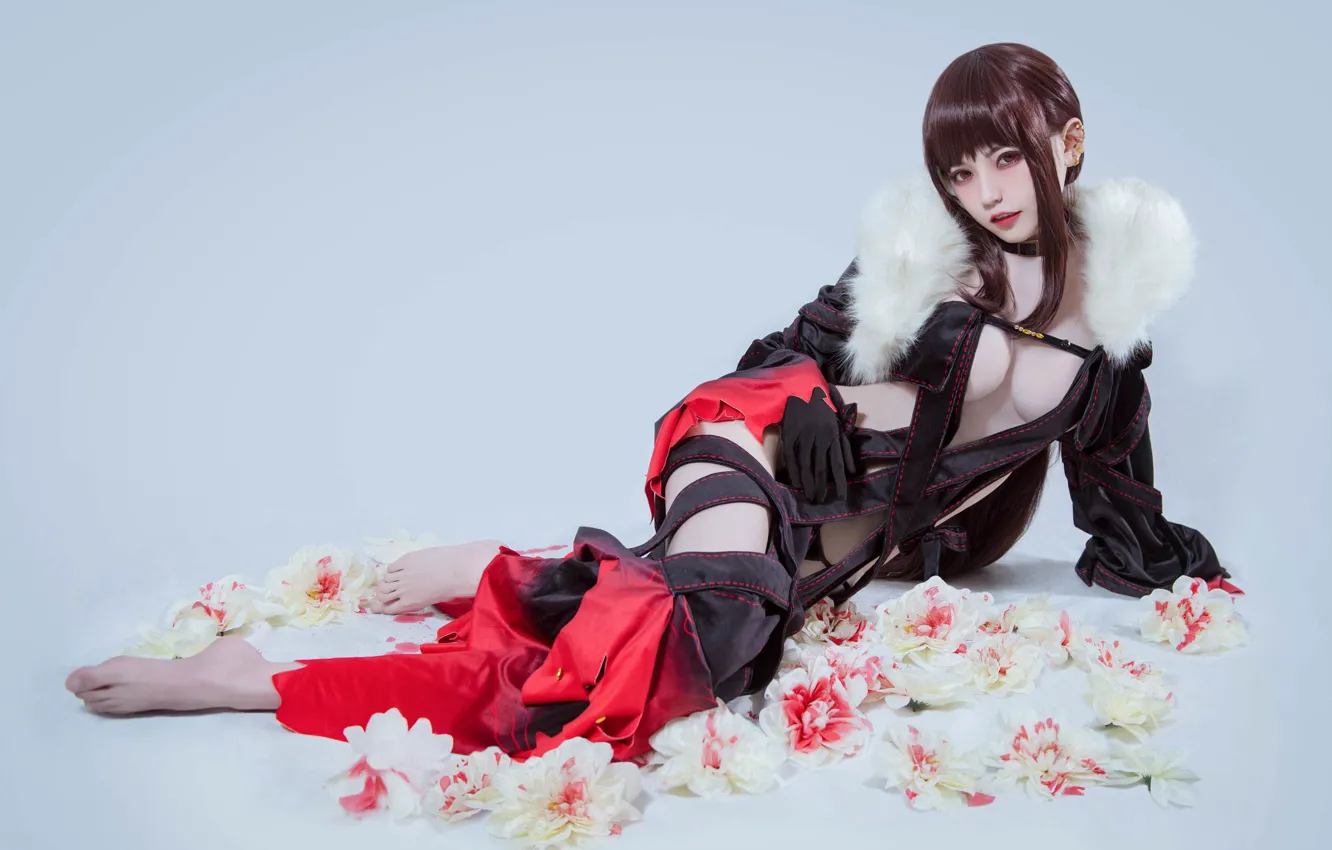 Фото обои поза, азиатка, красивая девушка, косплей, cosplay, Цин Юйцзи, Beauty Coser