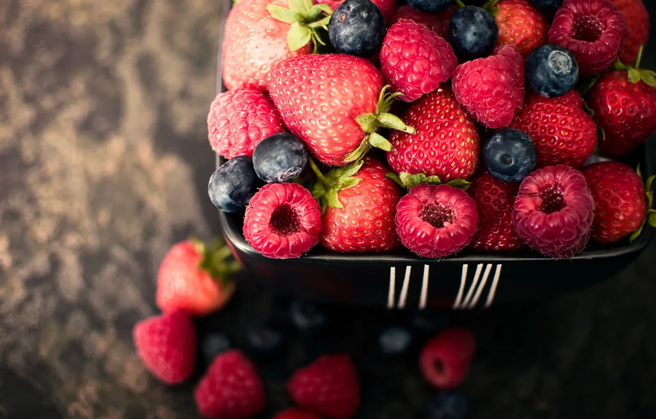 Фото обои лето, ягоды, еда
