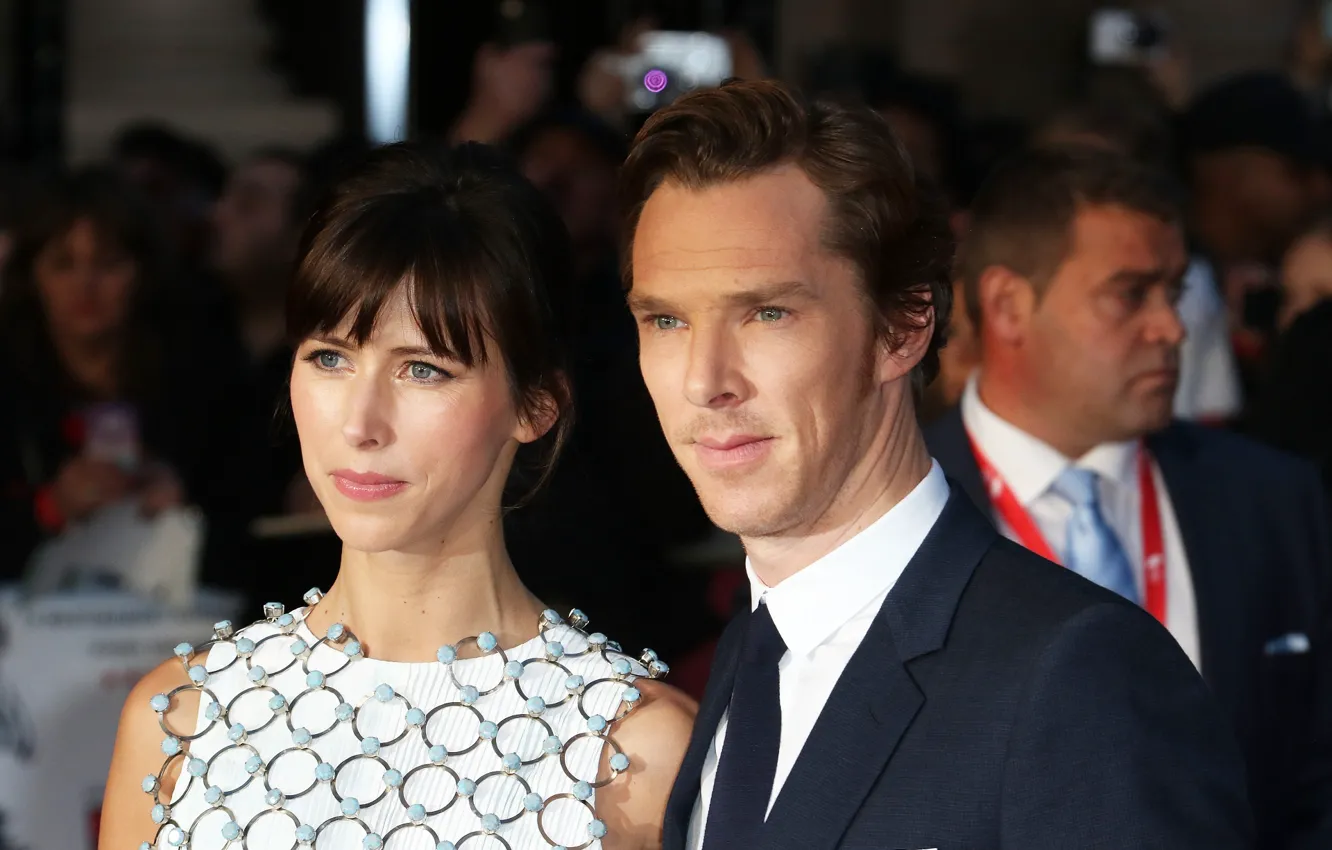 Фото обои Бенедикт Камбербэтч, Benedict Cumberbatch, супруги, Софи Хантер