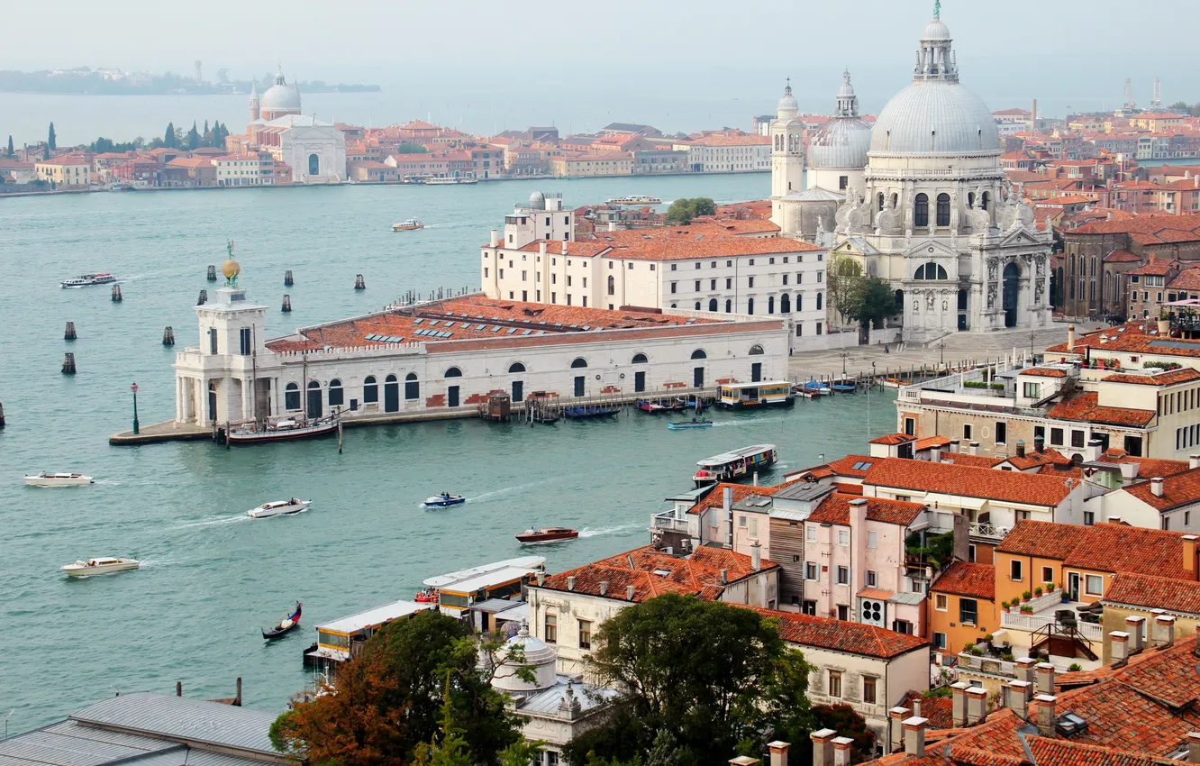 Фото обои город, фото, дома, Италия, сверху, Венеция, Veneto