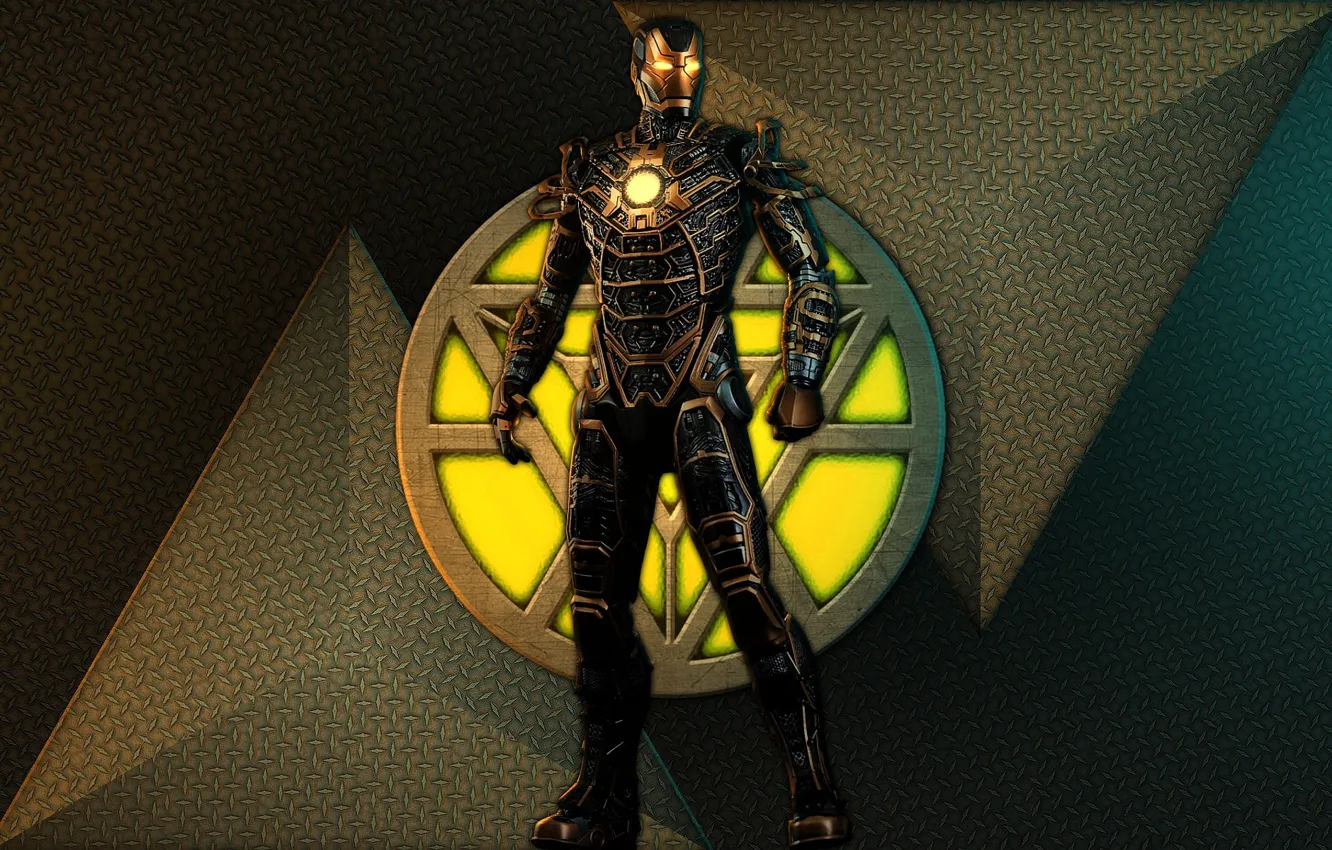 Фото обои sign, iron man, reactor, mark bones