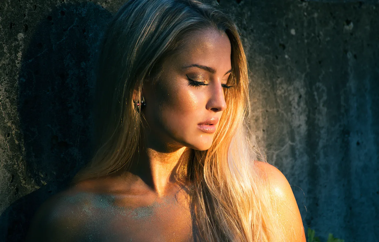 Фото обои лицо, фон, модель, волосы
